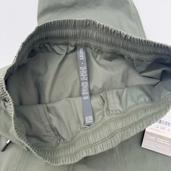 Vuori Women's Birch Jogger Army Green Athleisure Sustainable Preppy - Picture 10 of 15